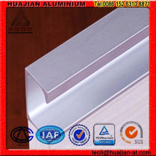 Profils d&#39;extrusion en aluminium anodisé en Chine pour meubles